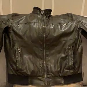 Calvin Klein faux leather jacket